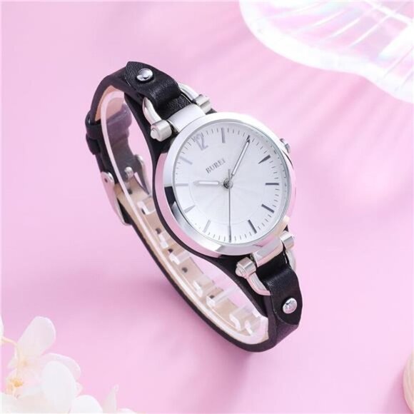 Simple Leather Strap Luxury Quartz Small Thin Relogio Feminino main image 4